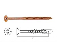 Шуруп универсальный 5.0х90 мм желтый цинк (10 шт в зип-локе) STARFIX