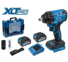 Аккум. ударный гайковерт BULL SC 1804 Xcase, XLTpro, БЕСЩЕТ., 18 В, 400 Н*м, 1/2", 2х4 А*ч, з/у 4 А