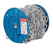 Цепь сварная короткозвенная, оцинк. М6 DIN 766 (бухта 20 м) STARFIX