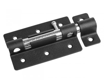 Задвижка дверная 100 мм ЗД-08, черная STARFIX