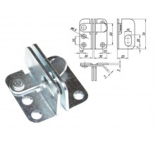 Проушины для замка с фиксатором белый цинк STARFIX