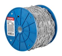 Цепь сварная длиннозвенная, оцинк. М2 DIN 763 (бухта 80 м) STARFIX