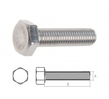 Болт М8х70 шестигр., нерж.сталь (А2), DIN 933 (50 шт в уп.) (STARFIX)