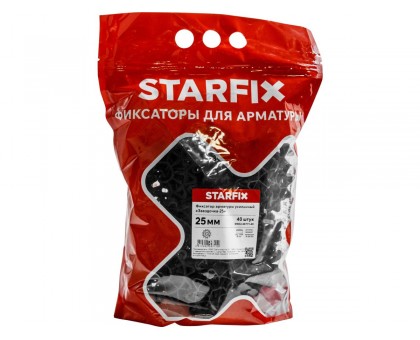 Фиксатор арматуры "Звездочка-25" 6-20 усиленный (40 шт в дой-паке) STARFIX