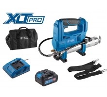 Аккум. шприц для смазки BULL CGG 6818 в кор. XLTpro SET 18 В, 690 атм., 255 г/мин, 1х4 А*ч, з/у 4 А