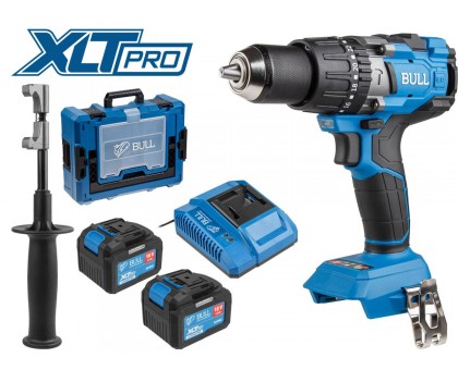 Аккум. дрель-шуруповерт BULL SR 1805 Xcase XLTpro, 2х6 А*ч, БЕСЩЕТ., 18 В, 120 Н*м, БЗП(мет.) 13 мм