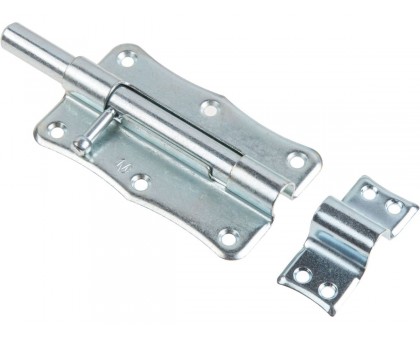 Шпингалет 100 мм фигурный ЗТ2, белый цинк STARFIX