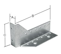 Опора балки правая 25х140х76 мм UOB R белый цинк STARFIX