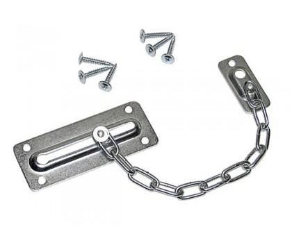 Цепочка дверная 100 мм, белый цинк STARFIX