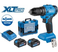 Аккум. дрель-шуруповерт BULL SR 1803 Xcase XLTpro БЕСЩЕТ., 2x4 А*ч, 18 В, 45 Н*м, БЗП 13 мм