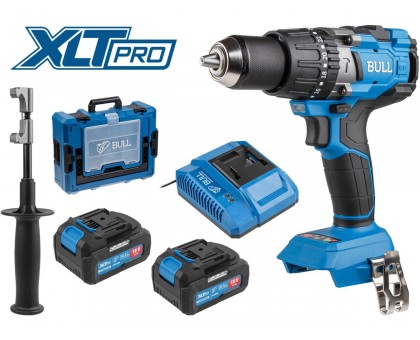 Аккум. дрель-шуруповерт BULL SR 1805 Xcase XLTpro, 2х4 А*ч, БЕСЩЕТ., 18 В, 120 Н*м, БЗП(мет.) 13 мм