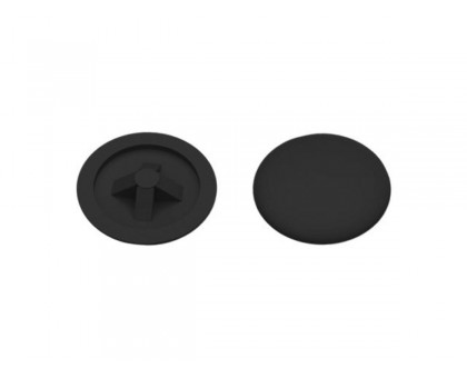 Заглушка под отверстие, декоративная 16 мм черная (1000 шт в пакете) STARFIX