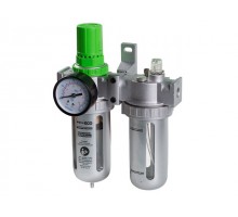 Фильтр воздушный ECO AU-02-14 с регулятором давления и маслораспылителем (1/4", 1750л/мин)